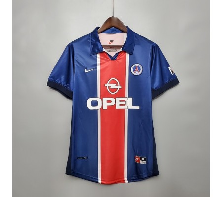 Paris St Germain 97/98 Home Dark Blue Soccer Jersey